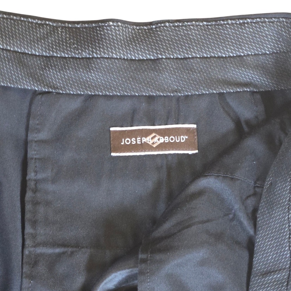 Joseph Abboud Black 46x32‎ Wool Blend Dress Pants Trousers Business - Picture 3 of 6